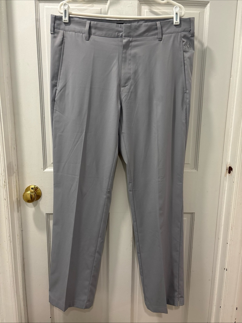 Adidas Men’s Puremotion Stretch Golf Pants Size 36x32 Lt Gray Performance Wear